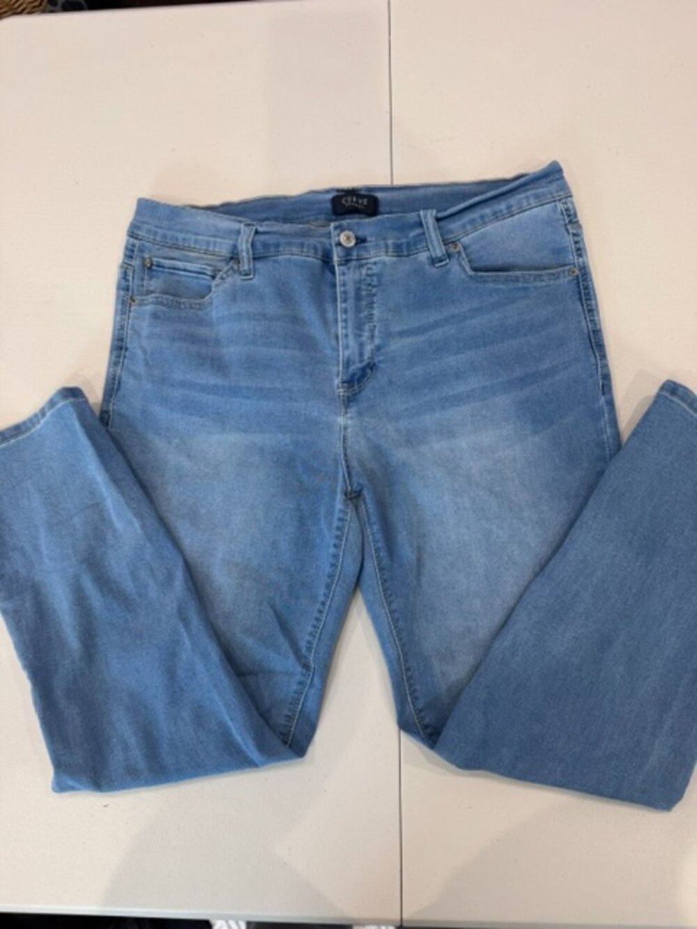 Curve Appeal Jeans, Straight Leg, Size 14/32